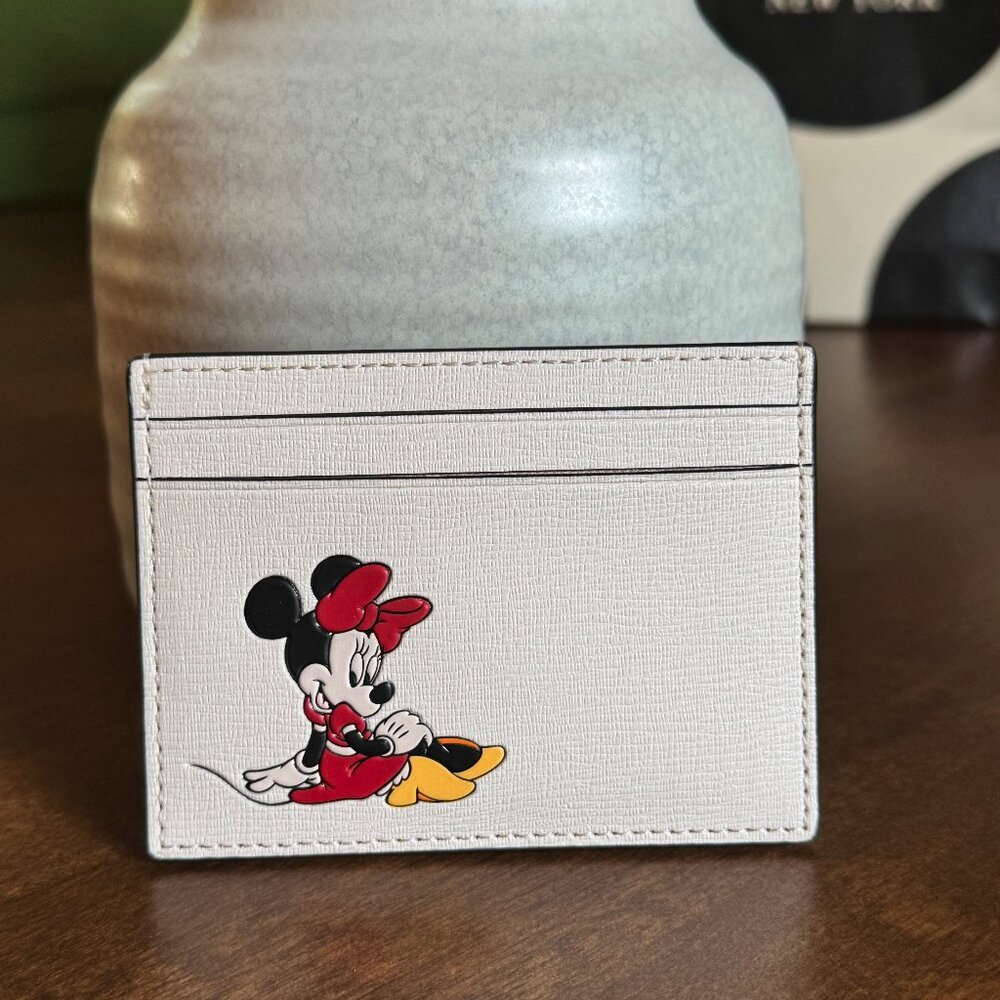 Kate Spade New York X Disney Minnie Small Slim Card Holder KI370 Limited Edition